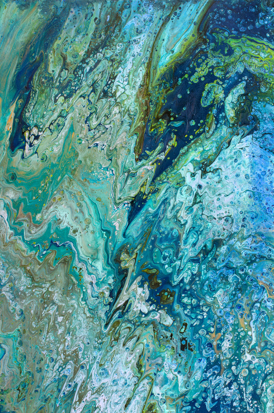 "Poured Acrylics - #7"