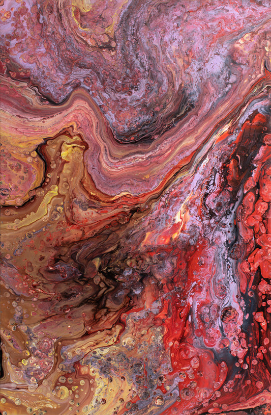 "Poured Acrylics - #8"