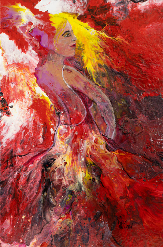 "Fiery Flamingo Dancer"