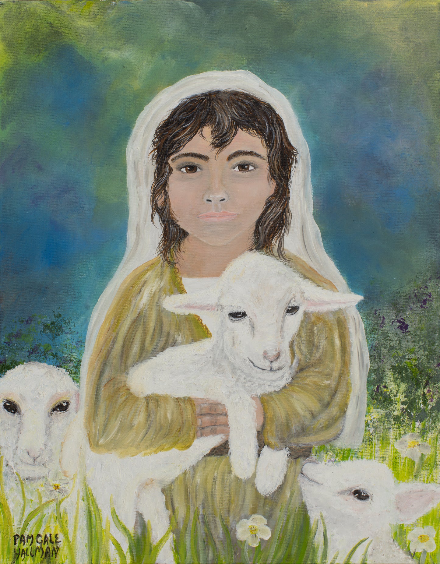 "Tending His First Flock"